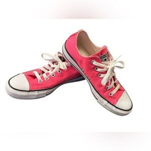 Converse Women's Hot Pink Canvas All Star Sneakers Chuck Taylor Sz 7.5